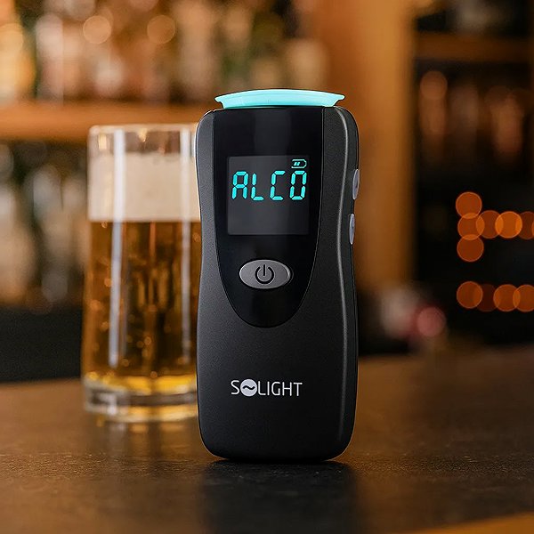 Solight Professional Contactless Breathalyser, Fuel Cell, 0.0 - 5.0‰ BAC, Sensitivity 0.08‰.