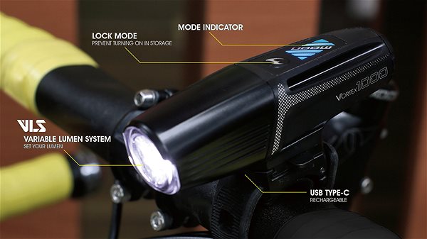 Bike Light Moon Vortex Features/technology