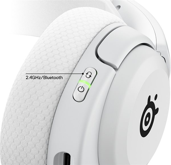 SteelSeries Arctis Nova 5P White gaming headset.