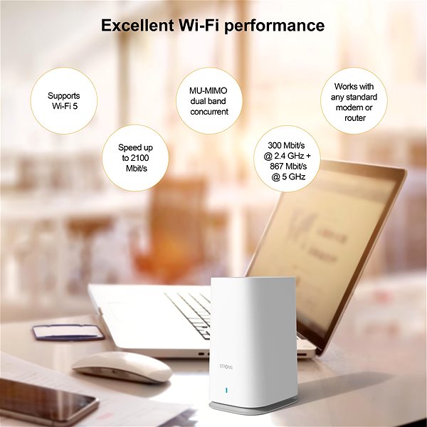 WiFi systém STRONG MESHKIT2100 Vlastnosti/technologie