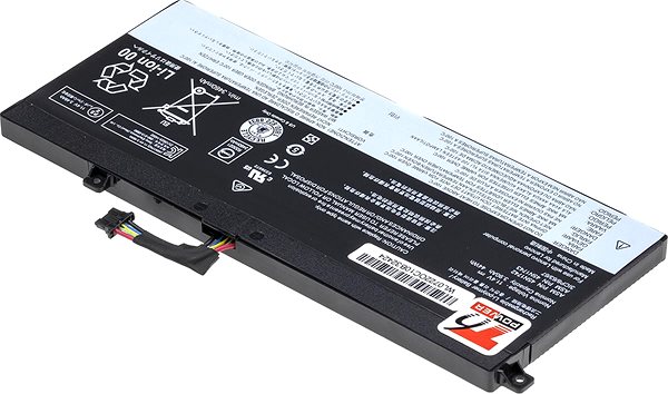 Laptop akkumulátor T6 Power - Lenovo 45N1742, Li-Poly, 11,4 V, 3900 mAh (44 Wh), fekete ...