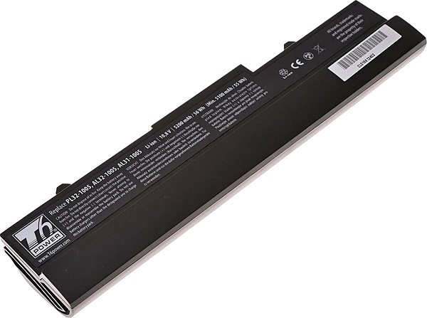 Laptop akkumulátor T6 Power Asus Eee PC 1005HA Series kompatibilis, 5200 mAh, fekete ...