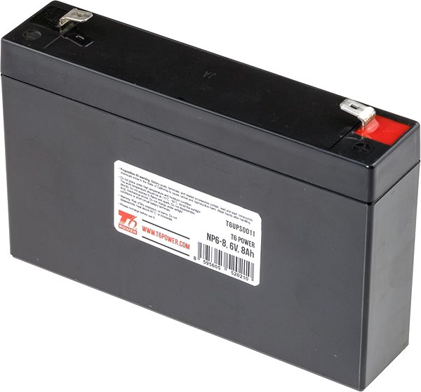 Baterie pro záložní zdroje Akumulátor T6 Power NP6-8, 6V, 8Ah ...