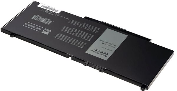 Batéria do notebooku T6 Power pre Dell Latitude 15 E5550, Li-Pol, 7,4 V, 6900 mAh (51 Wh), čierna ...