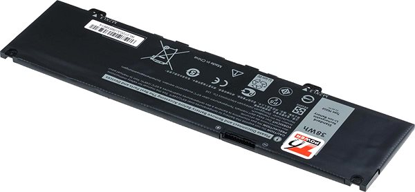 Laptop akkumulátor T6 Power Dell Inspiron 13 7373 kompatibilis, Li-Poly, 11,4 V, 3330 mAh (38 Wh), fekete ...