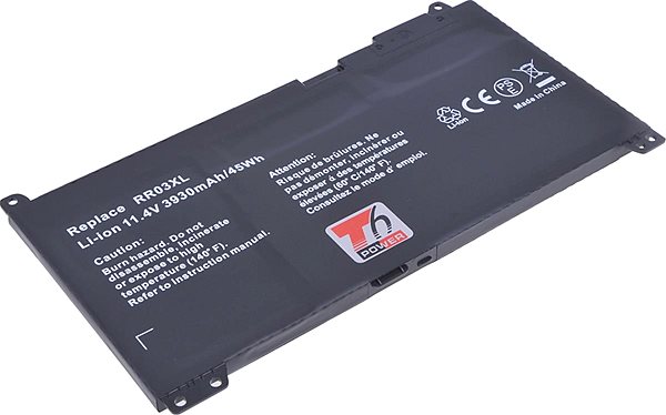 Batéria do notebooku T6 Power pre Hewlett Packard ProBook 470 G5, Li-Poly, 11,4 V, 3930 mAh (45 Wh), čierna ...