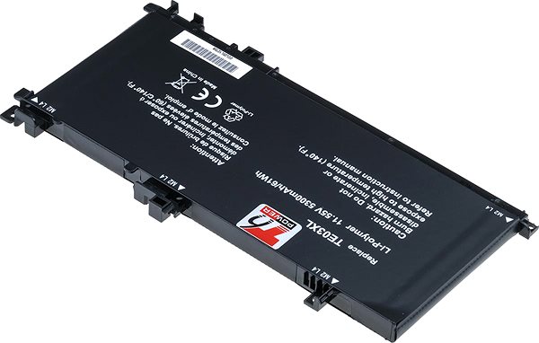 Batéria do notebooku T6 Power pre Hewlett Packard Pavilion 15-bc000 serie, Li-Poly, 11,55 V, 5300 mAh (61 Wh), čierna ...