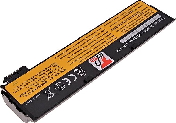 Laptop akkumulátor T6 Power Lenovo ThinkPad T440 kompatibilis, Li-Ion, 11,1 V, 5200 mAh (58 Wh), fekete ...