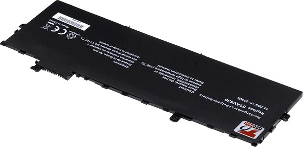 Batéria do notebooku T6 Power pre Lenovo ThinkPad X1 Carbon Gen 6th 20KG, Li-Poly, 11,58 V, 4900 mAh (57 Wh), čierna ...