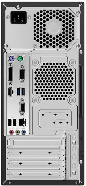 PC ASUS ExpertCenter S500MC-3101050380 Black Rückseite
