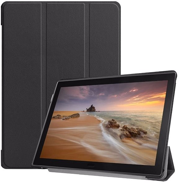Tablet tok Tactical Book Tri Fold tok Samsung T720 / T725 Galaxy TAB S5e készülékhez - fekete Lifestyle