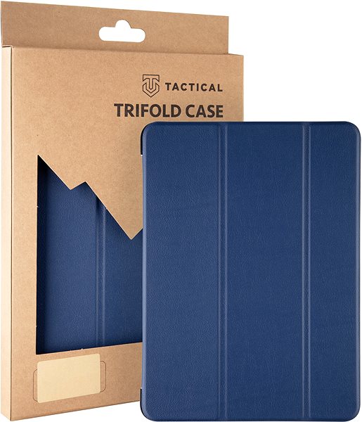 Tablet Case Tactical Book Tri Fold Case for Samsung T500/T505 Galaxy Tab A7 10.4 Blue Packaging/box