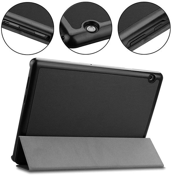 Tablet tok Tactical Book Tri Fold Samsung X510/X516 Galaxy Tab S9 FE fekete tok ...