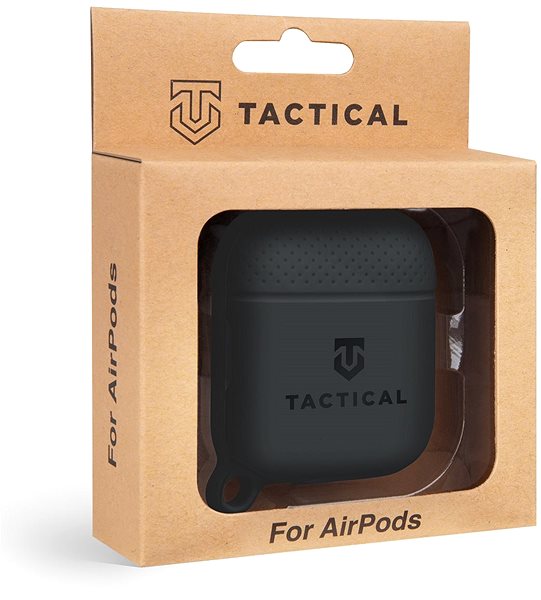 Fülhallgató tok Tactical Velvet Smoothie az AirPods számára, Asphalt Csomagolás/doboz
