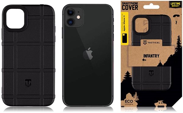 Kryt na mobil Tactical Infantry Kryt pre Apple iPhone 11 Black ...