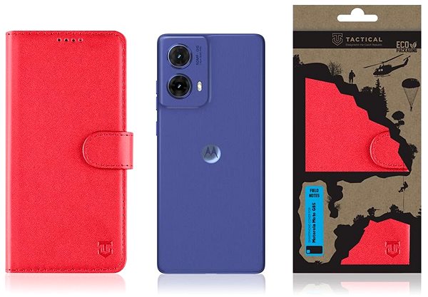 Softcase-Handyhülle Tactical Field Notes für das Motorola Moto G85 5G Red ...