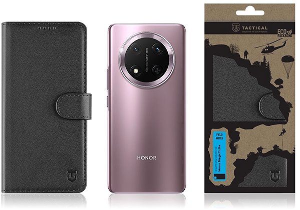 Puzdro na mobil Tactical Field Notes na Honor Magic7 Lite Black ...