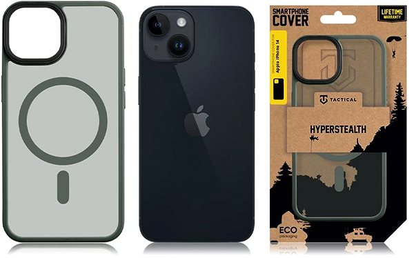 Telefon tok Tactical MagForce Hyperstealth Apple iPhone 14 tok - Forest Green ...