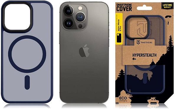 Handyhülle Tactical MagForce Hyperstealth Cover für Apple iPhone 13 Pro Deep Blue ...