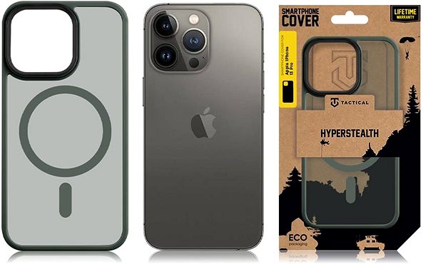 Handyhülle Tactical MagForce Hyperstealth Cover für Apple iPhone 13 Pro Forest Green ...