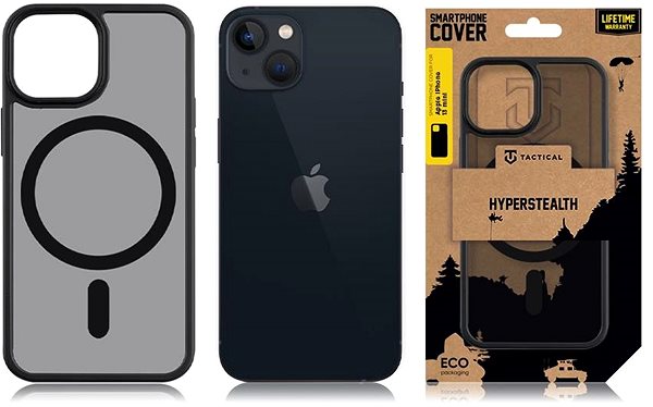 Handyhülle Tactical MagForce Hyperstealth Cover für Apple iPhone 13 mini Asphalt ...