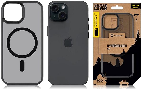 Handyhülle Tactical MagForce Hyperstealth Cover für das iPhone 15 Asphalt ...
