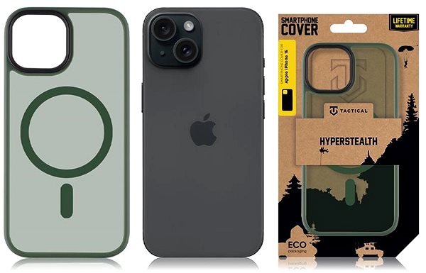 Telefon tok Tactical MagForce Hyperstealth Forest Green iPhone 15 tok ...