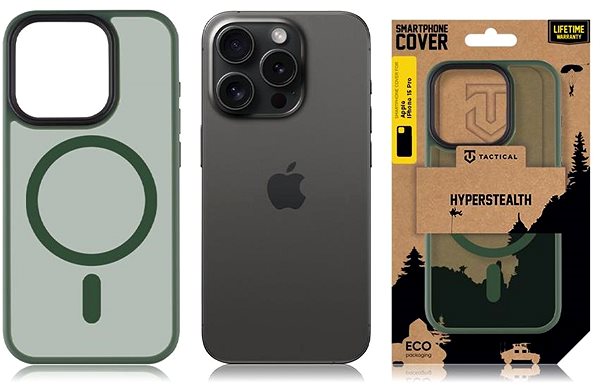 Handyhülle Tactical MagForce Hyperstealth Cover für das iPhone 15 Pro Forest Green ...
