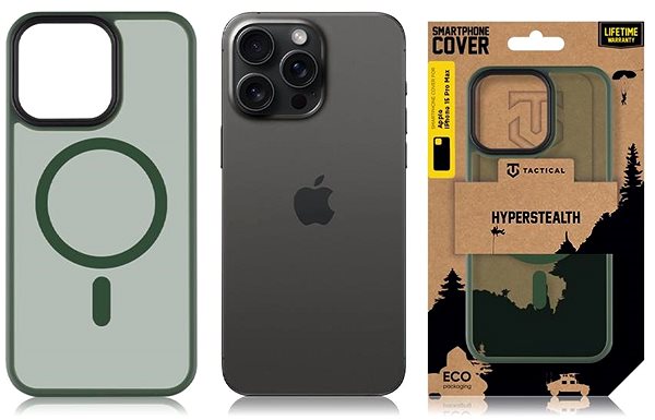 Telefon tok Tactical MagForce Hyperstealth Forest Green iPhone 15 Pro Max tok ...