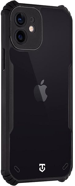 Telefon tok Tactical Quantum Stealth Apple iPhone 12 átlátszó/fekete tok ...