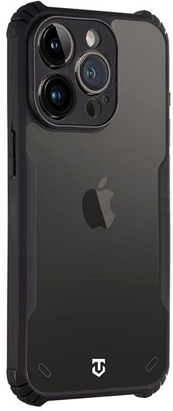 Telefon tok Tactical Quantum Stealth Apple iPhone 14 Pro átlátszó/fekete tok ...