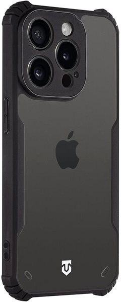Telefon tok Tactical Quantum Stealth Apple iPhone 15 Pro átlátszó/fekete tok ...