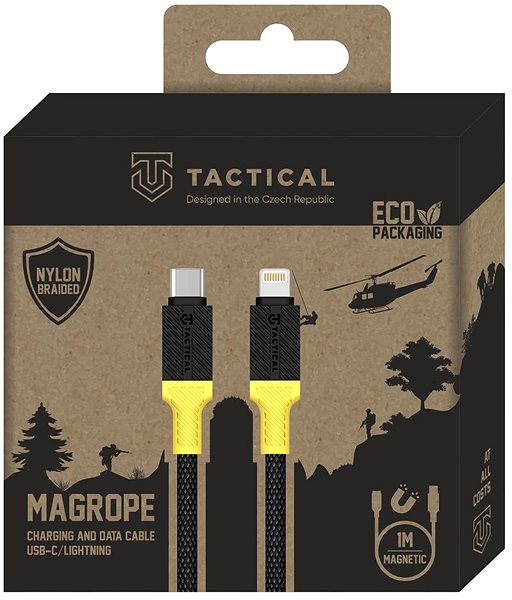 Stromkabel Tactical MagRope USB-C/Lightning 1m Black/Yellow ...