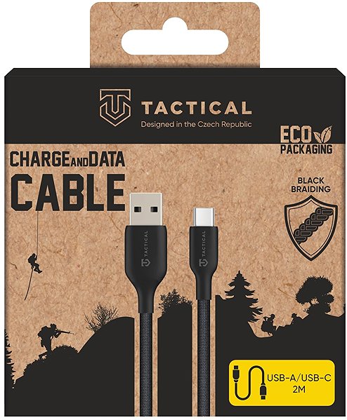 Stromkabel Tactical Stitch Thread Cable USB-A/USB-C 2m Black ...