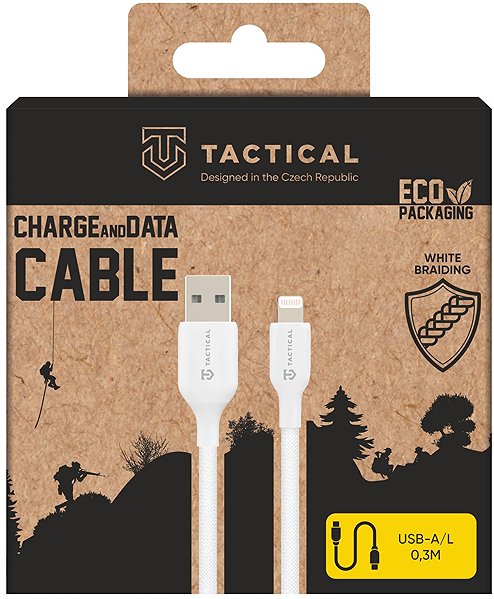 Stromkabel Tactical Stitch Thread Cable USB-A/Lightning 0.3m White ...