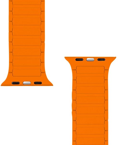 Smartwatch-Armband Tactical MagBand für die Apple Watch 42/44/45/49 Grey/Orange ...