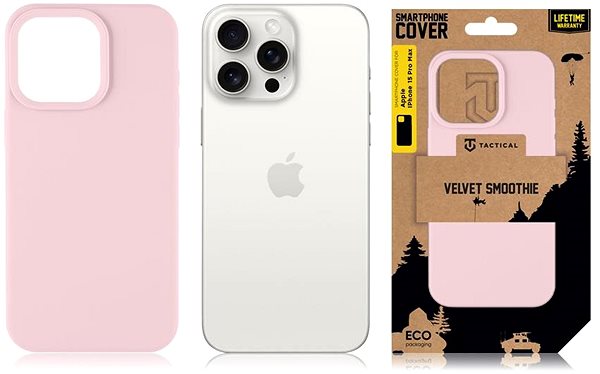 Telefon tok Tactical Velvet Smoothie Pink Panther Apple iPhone 15 Pro Max tok ...