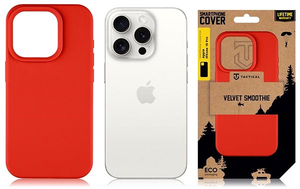 Handyhülle Tactical Velvet Smoothie Cover für Apple iPhone 15 Pro Chilli ...