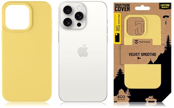 Kryt na mobil Tactical Velvet Smoothie Kryt pre Apple iPhone 15 Pro Max Banana ...