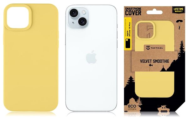 Kryt na mobil Tactical Velvet Smoothie Kryt pre Apple iPhone 15 Plus Banana ...