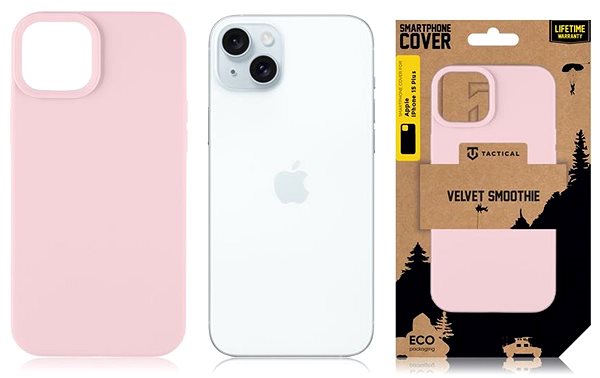 Handyhülle Tactical Velvet Smoothie Cover für Apple iPhone 15 Plus Pink Panther ...