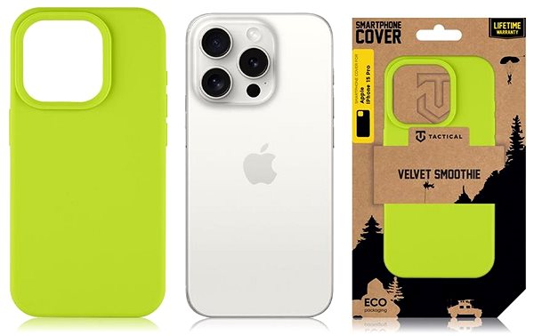 Handyhülle Tactical Velvet Smoothie Cover für Apple iPhone 15 Pro Avocado ...
