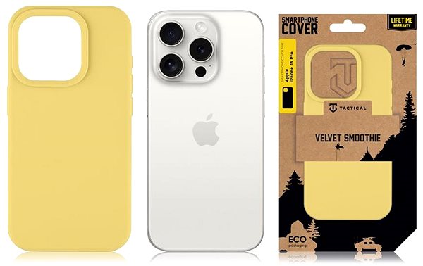 Handyhülle Tactical Velvet Smoothie Cover für Apple iPhone 15 Pro Banana ...