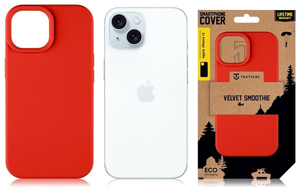 Handyhülle Tactical Velvet Smoothie Cover für Apple iPhone 15 Chilli ...