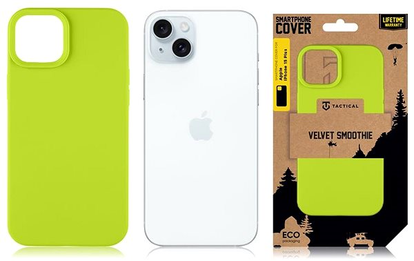 Handyhülle Tactical Velvet Smoothie Hülle für Apple iPhone 15 Plus Avocado ...
