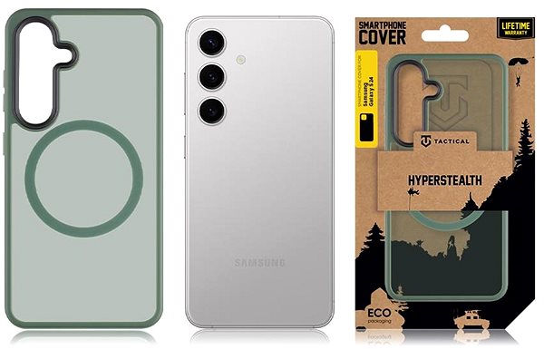 Handyhülle Tactical MagForce Hyperstealth Cover für das Samsung Galaxy S24 Forest Green ...