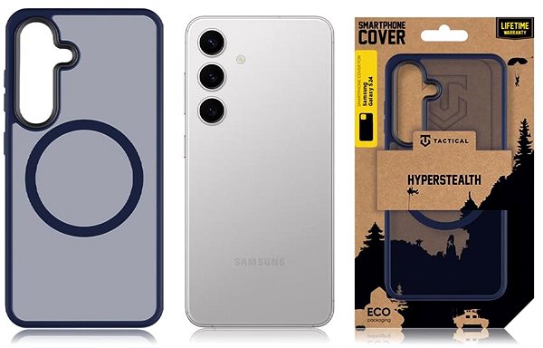 Handyhülle Tactical MagForce Hyperstealth Cover für das Samsung Galaxy S24 Deep Blue ...
