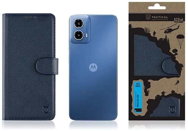 Handyhülle Tactical Field Notes für das Motorola G34 Blue ...
