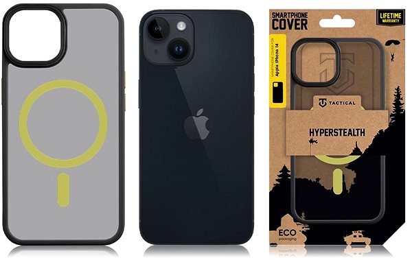 Handyhülle Tactical MagForce Hyperstealth 2.0 Hülle für iPhone 14 Black/Yellow ...