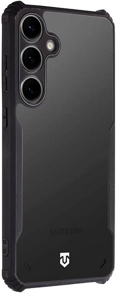 Telefon tok Tactical Quantum Stealth Samsung Galaxy S24+ átlátszó/fekete tok ...